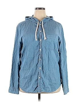 American Eagle Outfitters Long Sleeve Button-Down Shirt (view 1)