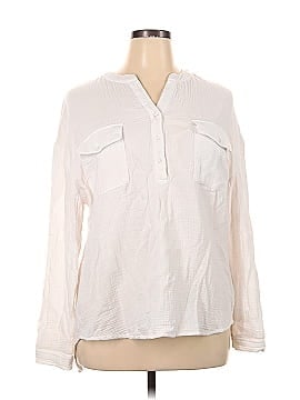 Marled Essentials Long Sleeve Blouse (view 1)