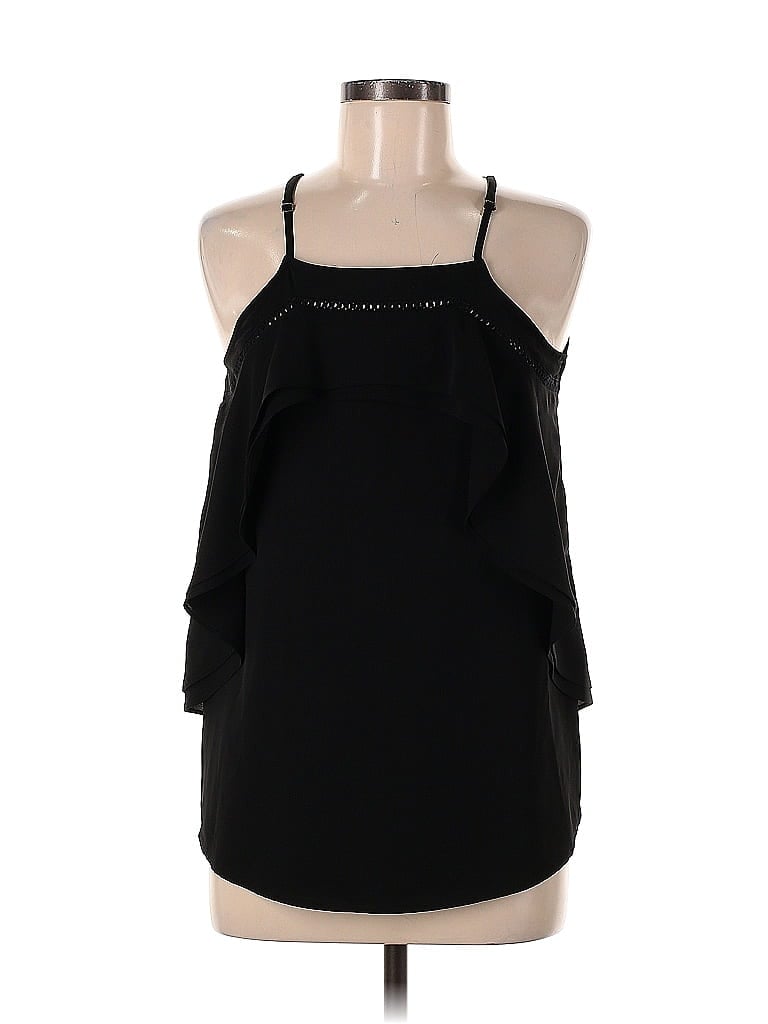Pre-owned Doe & Rae Sleeveless Blouse In Black