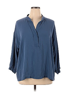Eileen Fisher Long Sleeve Silk Top (view 1)
