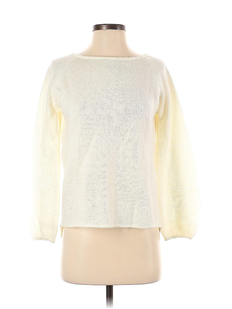 Pre-owned Venus Pullover Sweater In White