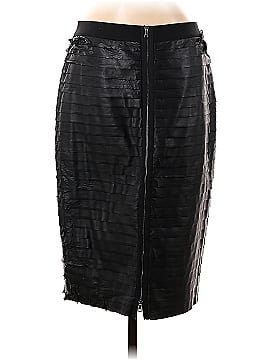 BCBGMAXAZRIA Faux Leather Skirt (view 2)