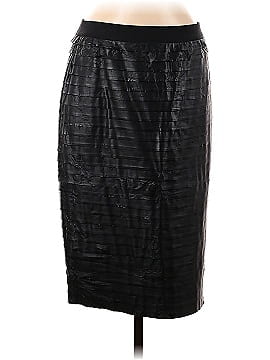 BCBGMAXAZRIA Faux Leather Skirt (view 1)