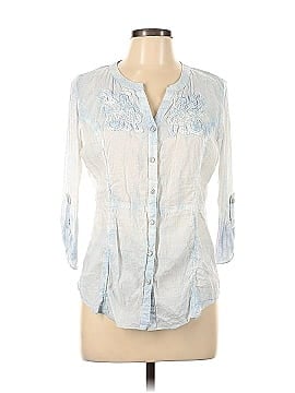 Vintage America Blues 3/4 Sleeve Button-Down Shirt (view 1)