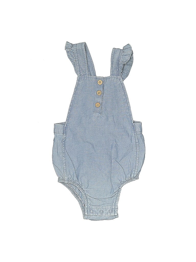 Pre-owned Carter's Kids' Short Sleeve Onesie In Blue