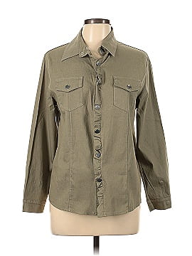 Jeans Long Sleeve Button-Down Shirt (view 1)