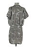 Walter by Walter Baker 100% Polyester Animal Print Metallic Gray Casual Dress Size S - photo 2
