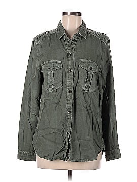 American Eagle Outfitters Long Sleeve Button-Down Shirt (view 1)