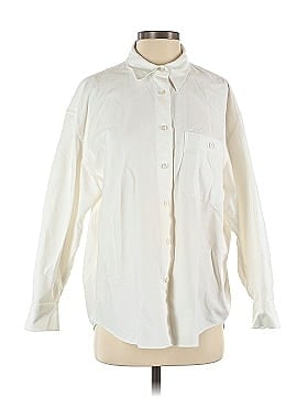 Something Navy Long Sleeve Button-Down Shirt (view 1)