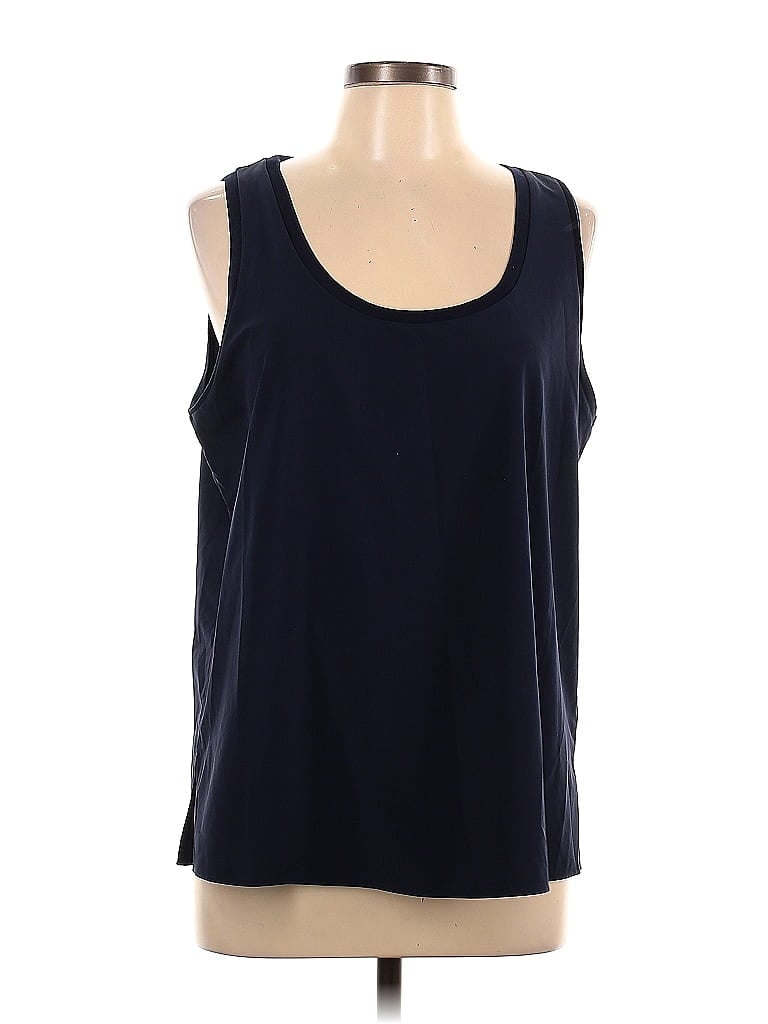 Pre-owned Br Standard Sleeveless Top Blue Scoop Neck Tops
