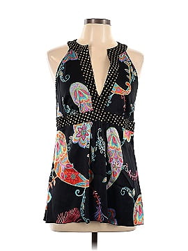 Trina Turk Sleeveless Silk Top (view 1)