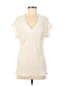 Theory Short Sleeve Silk Top (view 1)