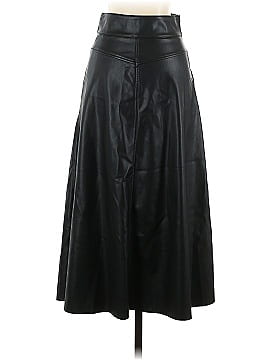 Zara Faux Leather Skirt (view 2)