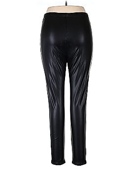 Plush Faux Leather Pants (view 2)