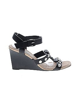 Balenciaga Leather Studded Wedges (view 1)