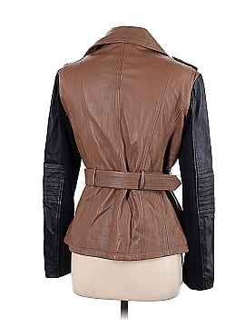 Laundry by Shelli Segal Leather Jacket (view 2)