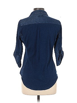 Cavalini Denim Collection Long Sleeve Button-Down Shirt (view 2)