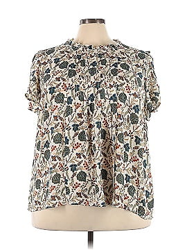 Rose + Olive Short Sleeve Top (view 1)