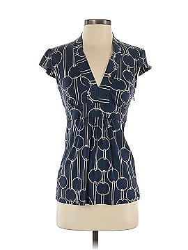 Trina Turk Short Sleeve Silk Top (view 1)