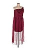 ML Monique Lhuillier Burgundy Cocktail Dress Size 16 - photo 1