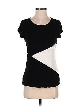 Black Saks Fifth Avenue Short Sleeve Top (view 1)