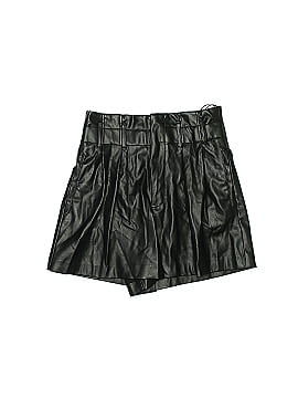 Zara Faux Leather Shorts (view 1)