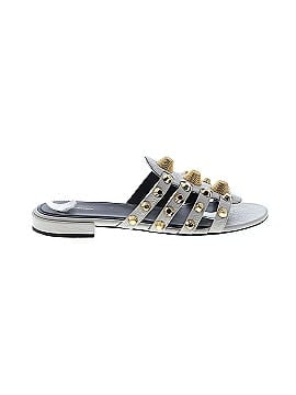 Balenciaga Leather Giant Gold Stud Sandals (view 1)
