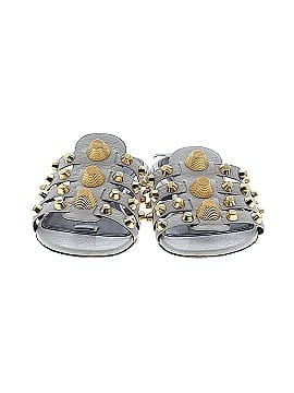 Balenciaga Leather Giant Gold Stud Sandals (view 2)