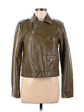 Listicle Faux Leather Jacket (view 1)