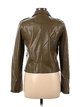Listicle Faux Leather Jacket (view 2)