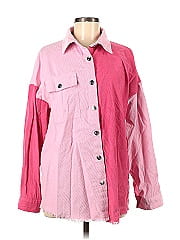 Pink Lily Long Sleeve Button Down Shirt