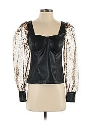 Marc New York Andrew Marc Faux Leather Top