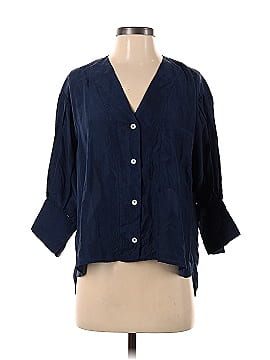 No.6 Store 3/4 Sleeve Silk Top (view 1)