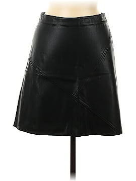 Zara Basic Faux Leather Skirt (view 1)