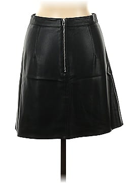 Zara Basic Faux Leather Skirt (view 2)