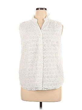 Ann Taylor Sleeveless Button-Down Shirt (view 1)