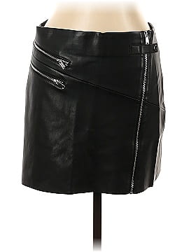 Zara Faux Leather Skirt (view 1)