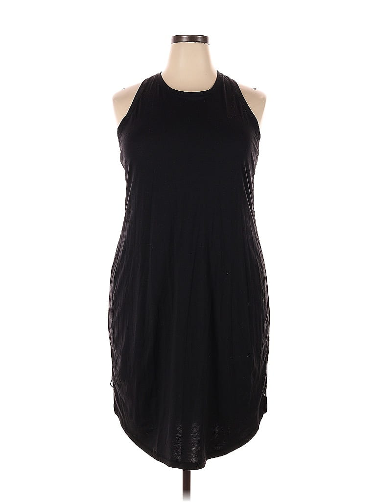 Tek Gear Solid Black Casual Dress Size XXL - 55% off | ThredUp