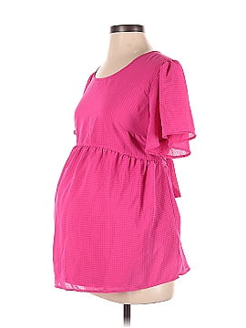 Isabel Maternity Short Sleeve Blouse (view 1)