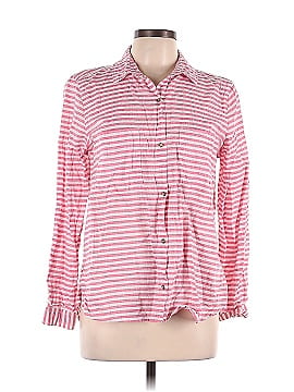 Zara Basic Long Sleeve Button-Down Shirt (view 1)