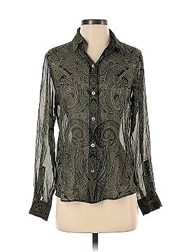 Linda Allard Ellen Tracy Long Sleeve Silk Top (view 1)