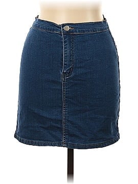 PrettyLittleThing Denim Skirt (view 1)