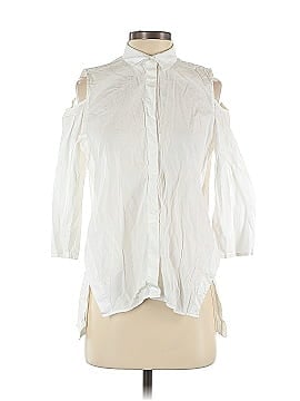Zara Collection 3/4 Sleeve Button-Down Shirt (view 1)