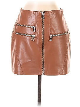 Alice + Olivia Faux Leather Skirt (view 1)