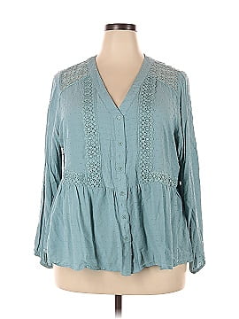 Lane Bryant Long Sleeve Button-Down Shirt (view 1)