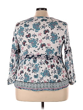 Pale Sky 3/4 Sleeve Blouse (view 2)