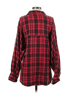 Topshop Long Sleeve Button-Down Shirt (view 2)