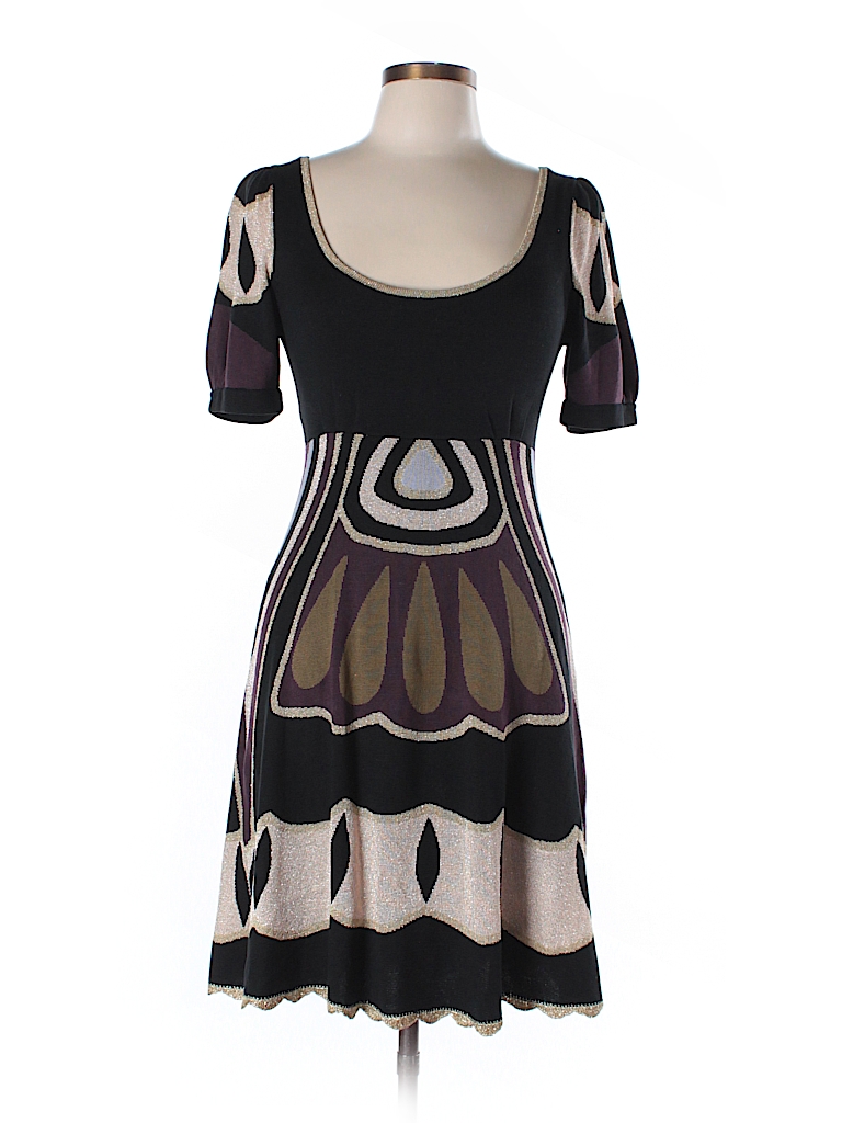 Temperley LONDON Print Black Casual Dress Size 8 - 84% off | thredUP