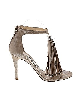 Jimmy Choo Viola Suede Tassel Heels (view 1)