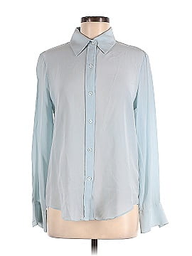 Zara Long Sleeve Silk Top (view 1)